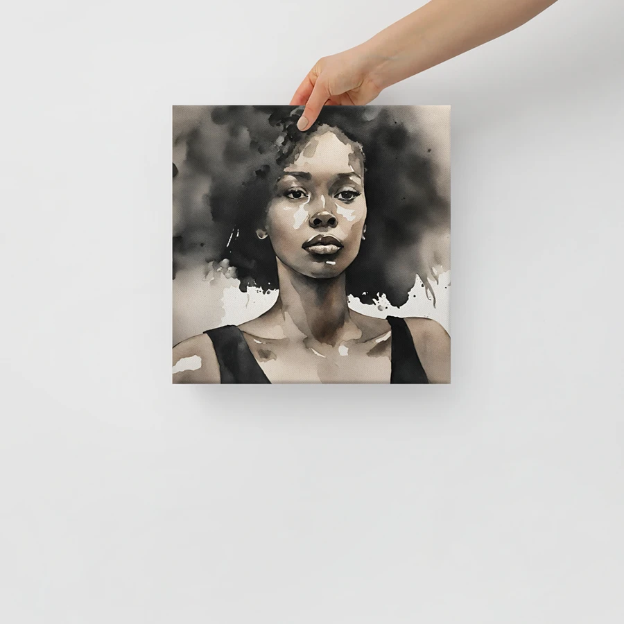 Young Black Woman Watercolour Portrait Wall Art product image (15)
