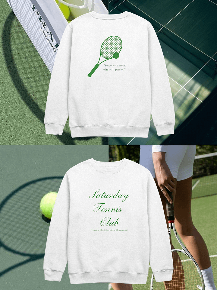 Saturday Tennis Club Sweatshirt - Serve with Style product image (1)
