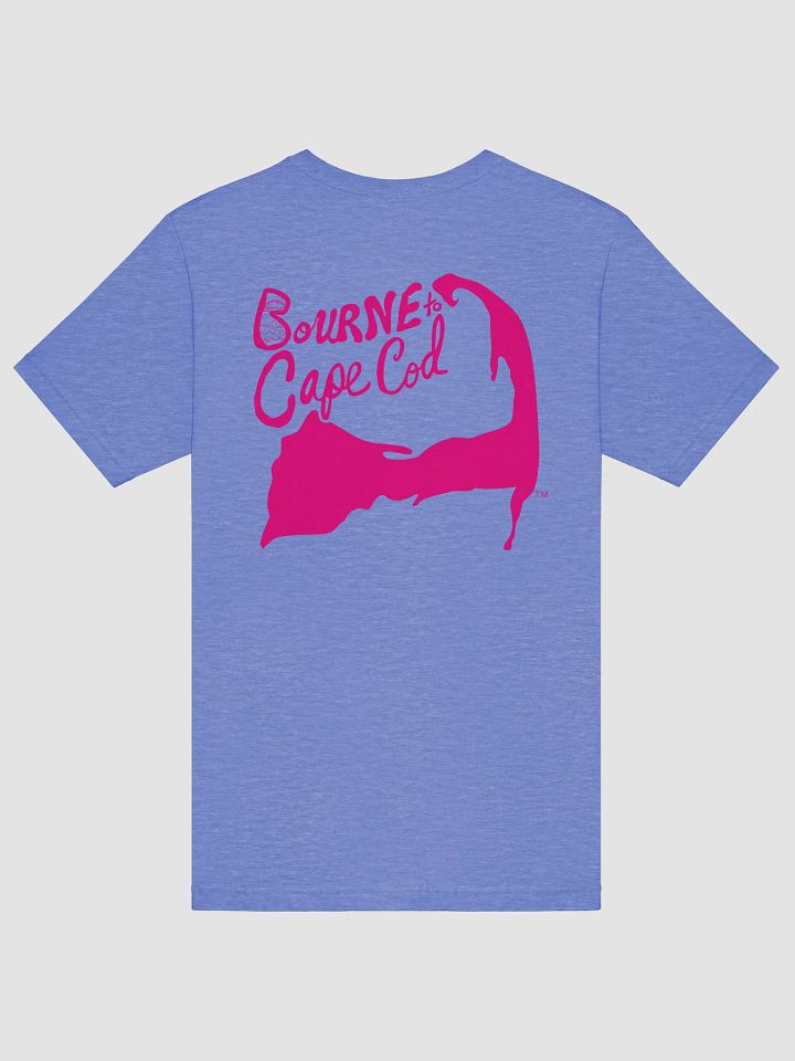 Men's | BOURNE to Cape Cod™ | Supersoft T-Shirt by Bella+Canvas | Vibrant Pink Logo on Bright Colors product image (17)