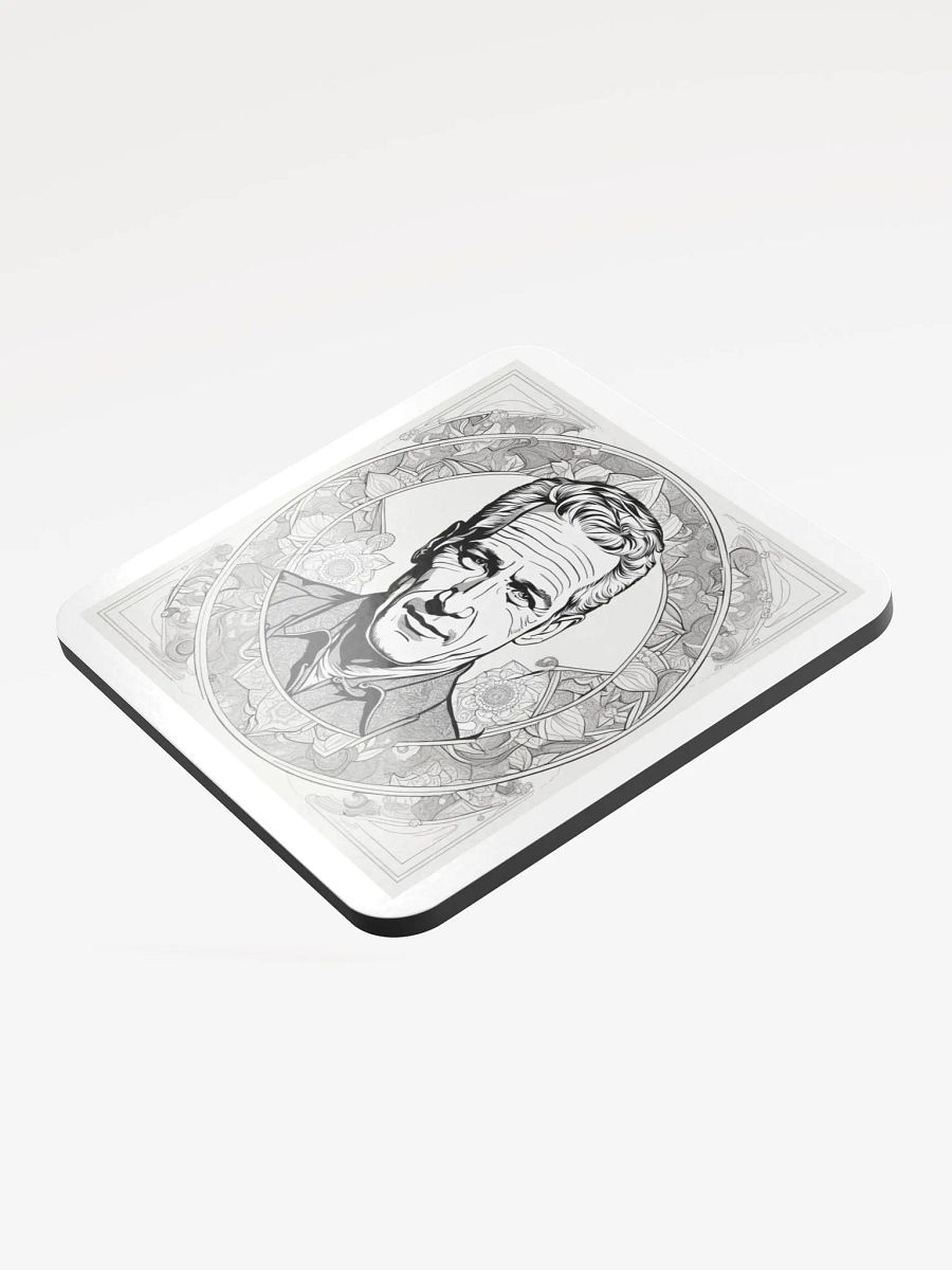 Ornate Monochrome Man Cork Coaster product image (3)