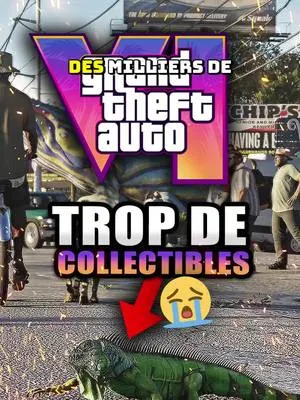 Des milliers de COLLECTIBLES pour le 100% de GTA 6 ? 😱😭 #gta6 #gta #gta5 #rockstar #trailer #gaming #fr #playstation #ps5 #jv 