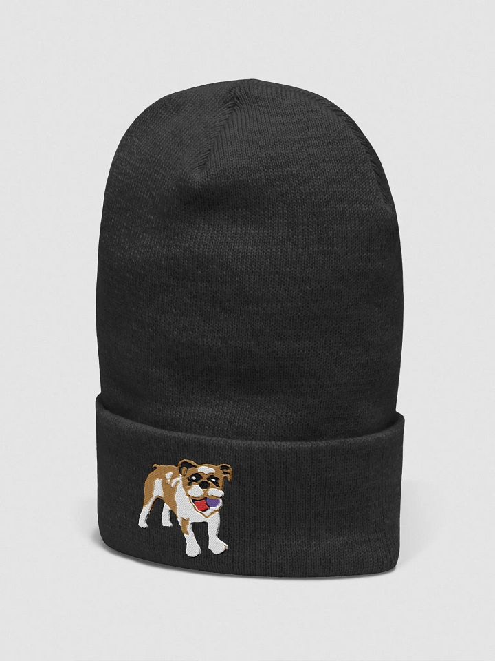 Happy Bulldog Embroidered Yupoong Beanie product image (14)