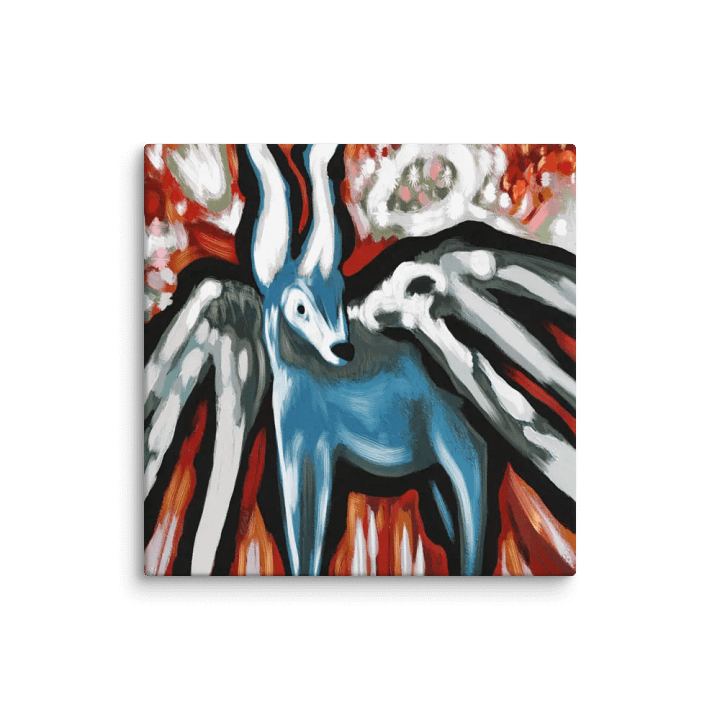 Blue Deer Allcolor Stretched Canvas product image (2)
