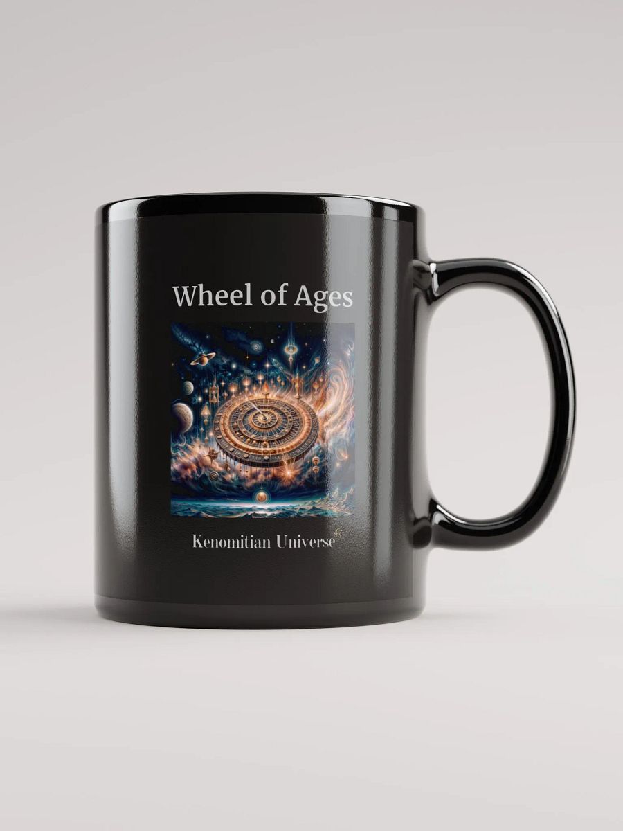 Wheel of Ages | Black Glossy Mug product image (3)