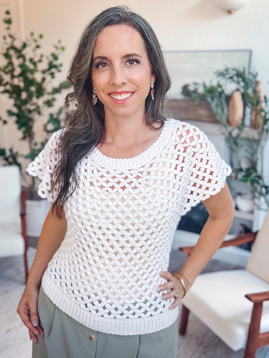 Circle Leaf Lace Summer Top Pattern product image (6)