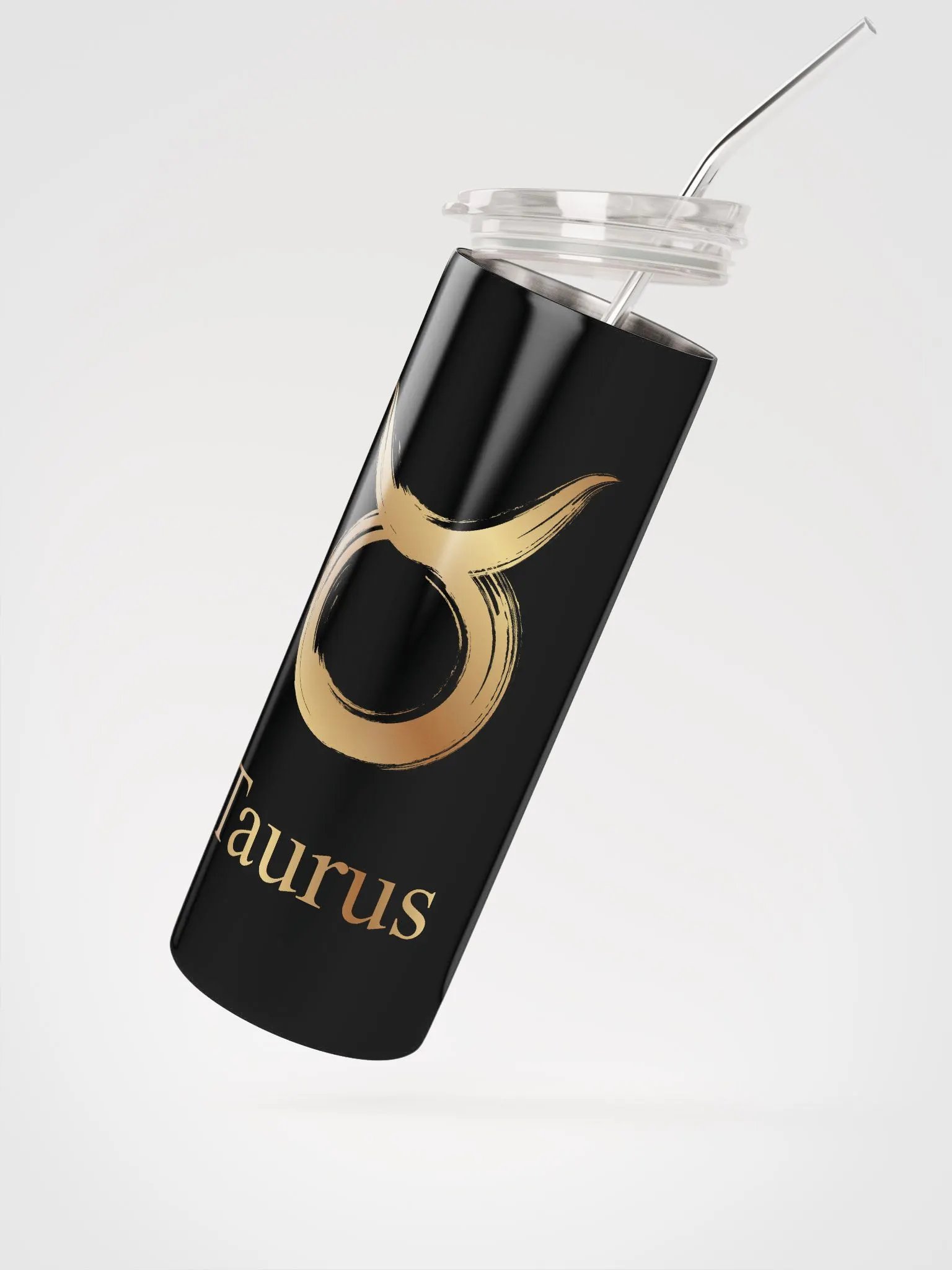 Shine with Golden Taurus: Luxury Steel Tumbler for Zodiac Enthusiasts product image (2)