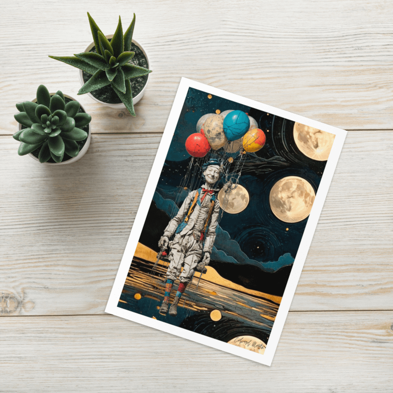 'UP' by Edward Martin Greeting Card product image (2)