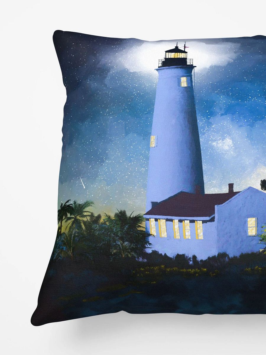 Historic St Marks Lighthouse – Florida Throw Pillow product image (4)