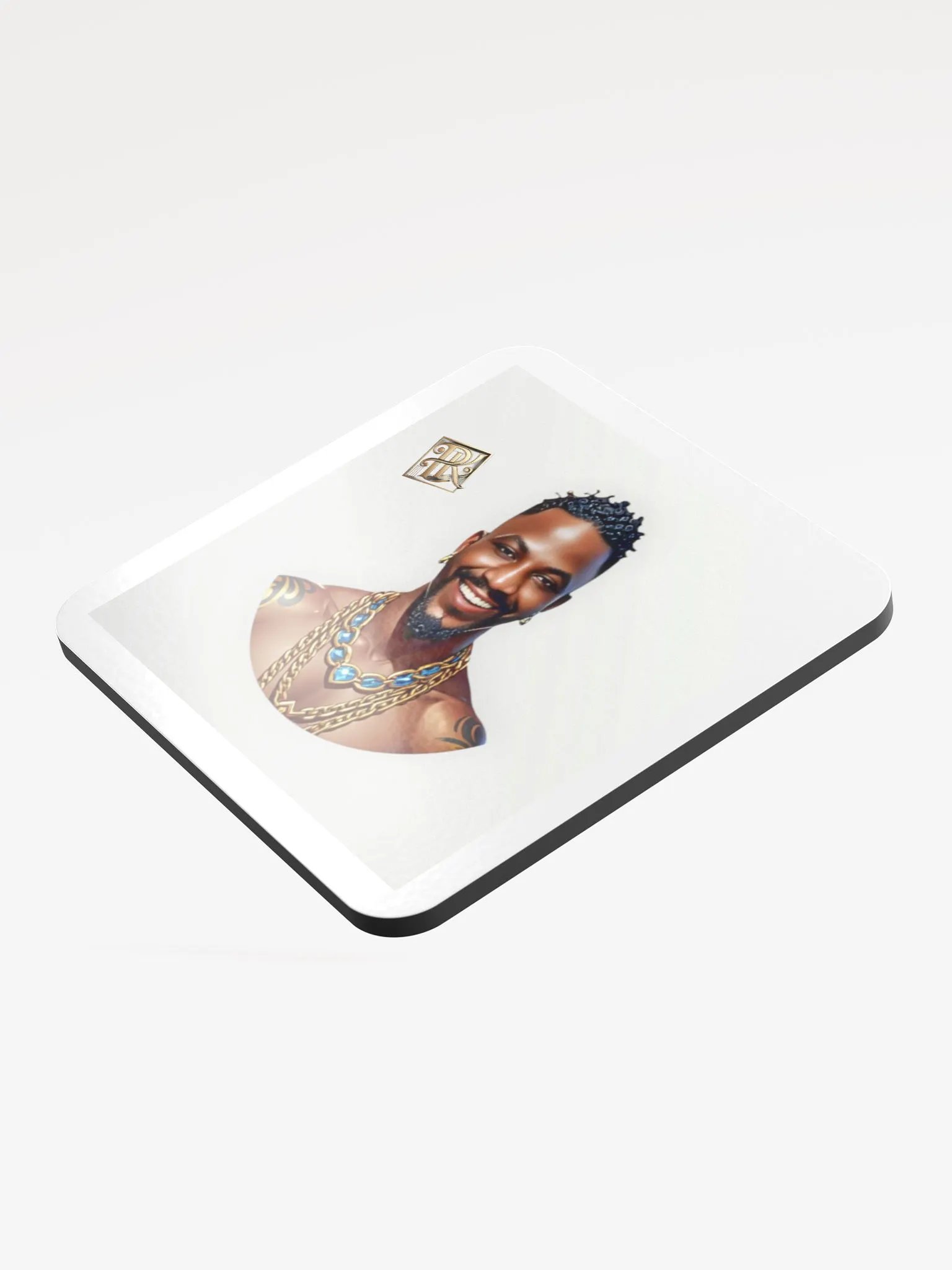 Smiling Gold Chains Coaster Set p k logo product image (3)