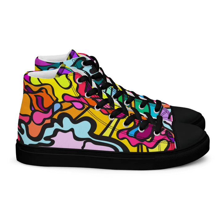 Vibrant Wave Women's High Tops - Wave at Sunset product image (2)