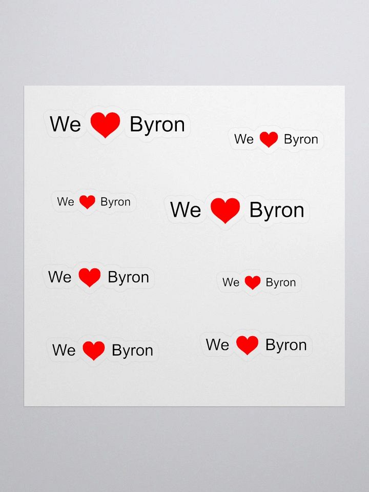 We <3 Byron Stickers product image (1)