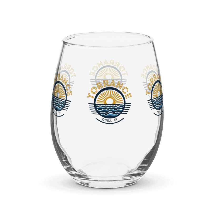 TUSD/CSEA Sun & Waves Stemless Wine Glass product image (2)