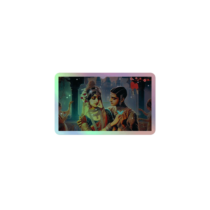 Holographic sticker #2 Rain Oldies Music Hindi Song purana 1920 product image (1)