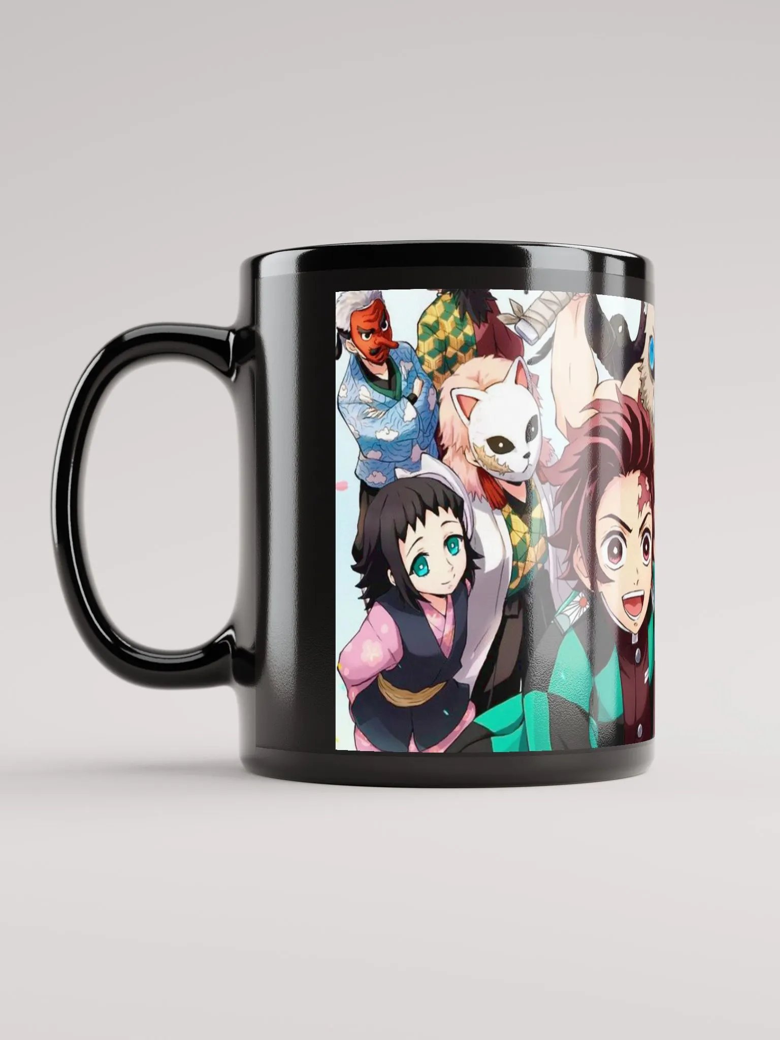 Demon Slayer Family Black Glossy Mug – Perfect for Fans and Collectors! product image (11)