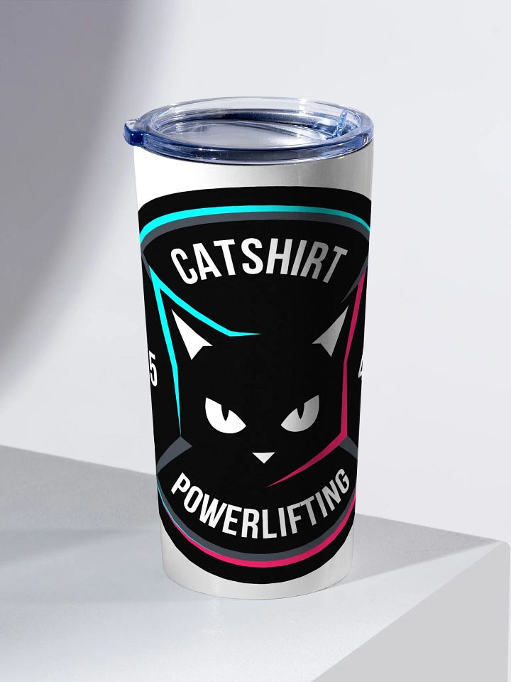 Catshirt Powerlifting Stainless Steel Tumbler product image (2)