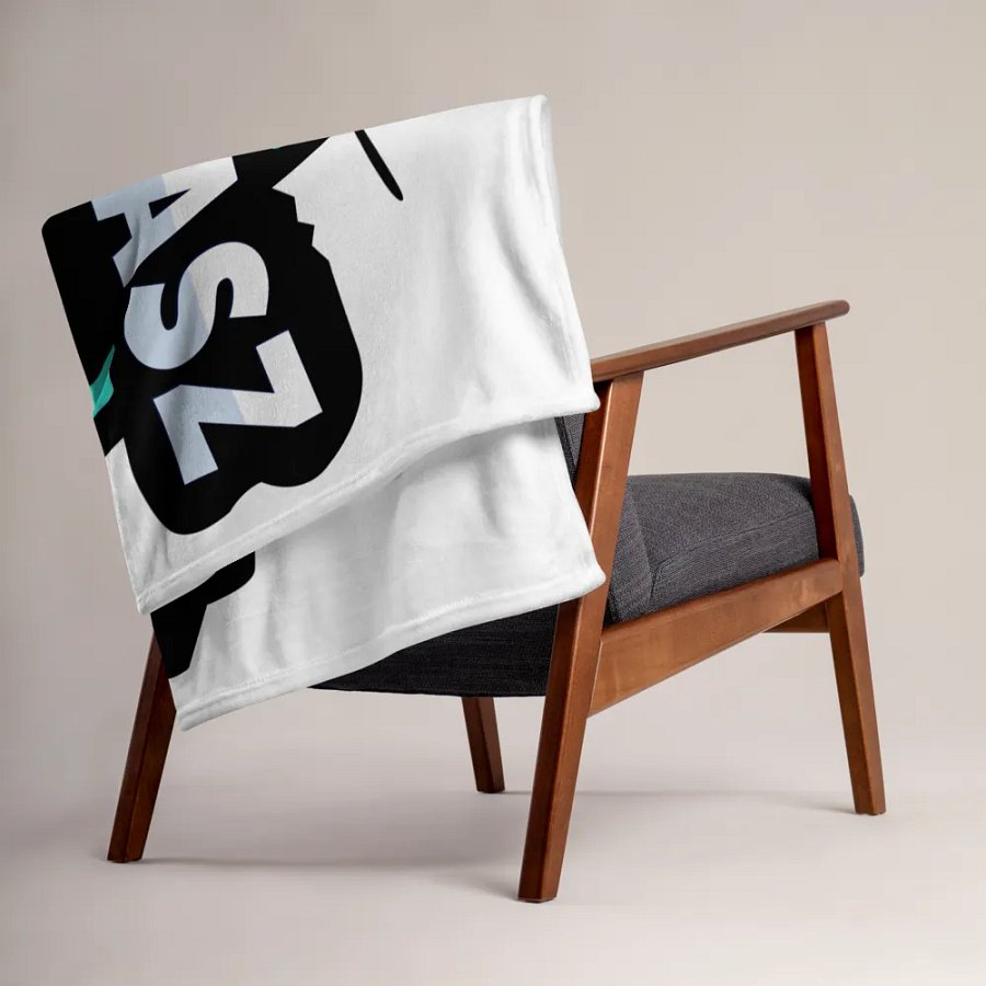 Aqua Shark Bite Throw Blanket product image (15)