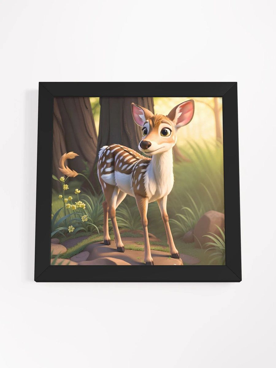 Endangered Species - Mexico - White Tailed Deer Eco-Friendly Ayous Wood Framed Poster product image (4)