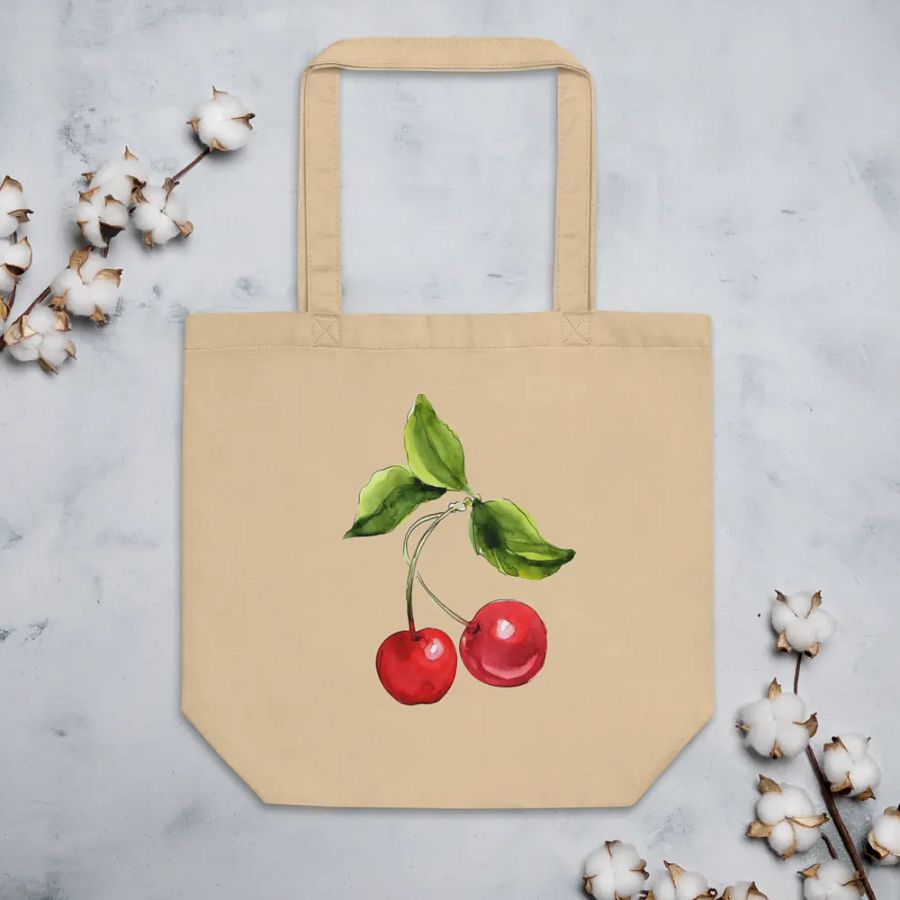 Cherries tote bag product image (4)