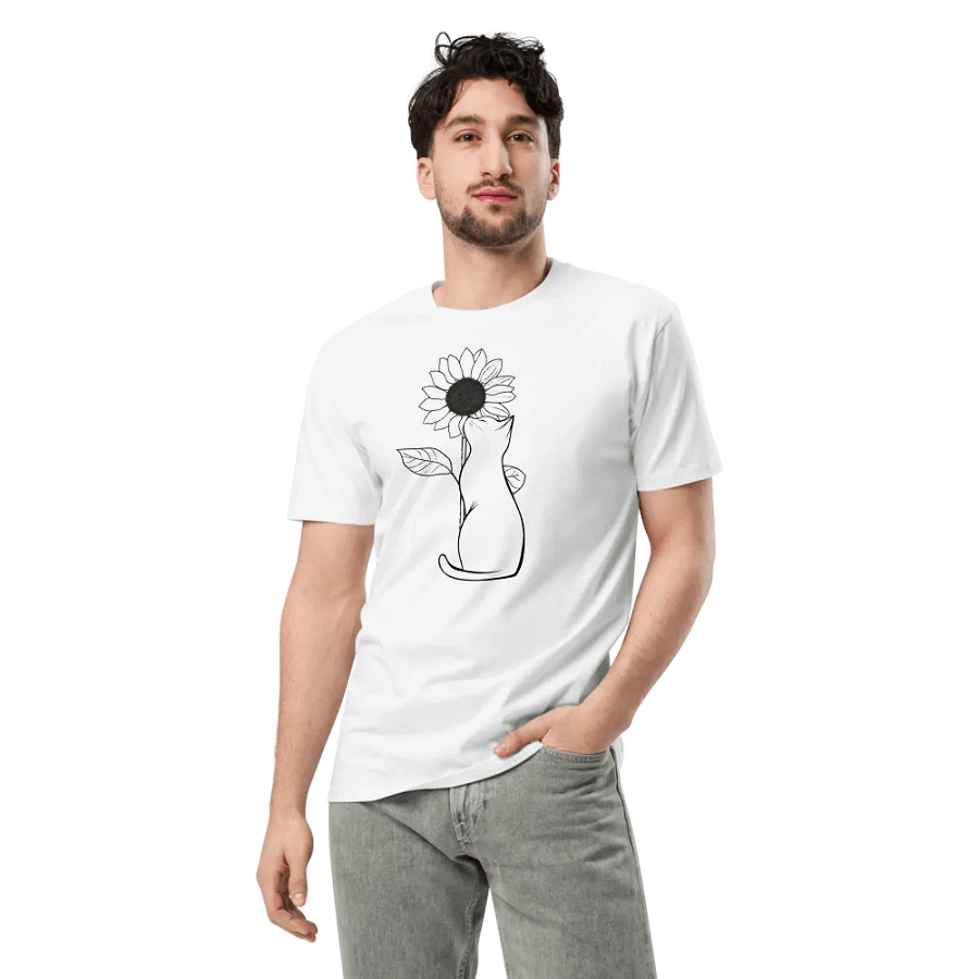 Sunflower Cat Supreme Comfort Unisex T-Shirt product image (3)