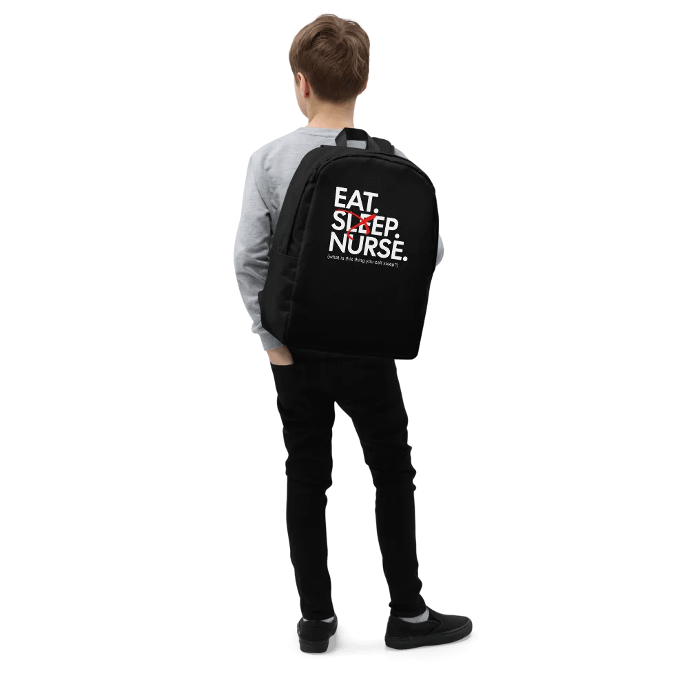 Eat Sleep Nurse Backpack (Large/Black) product image (4)