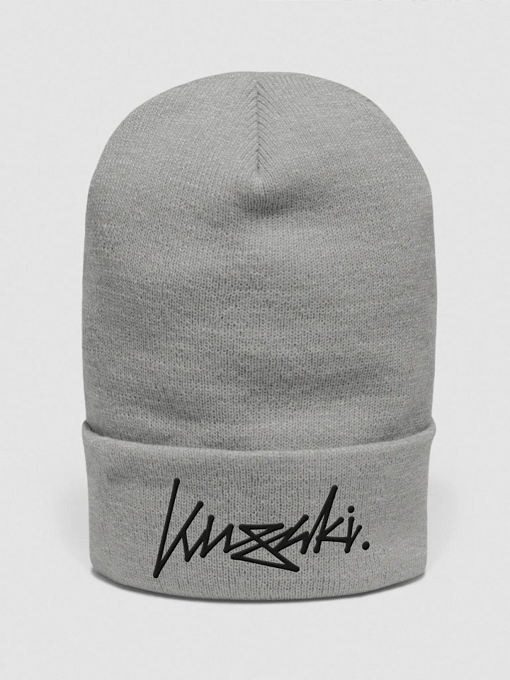 Kusaki - Skate Style Logo Embroidered Beanie (Black Logo) product image (1)