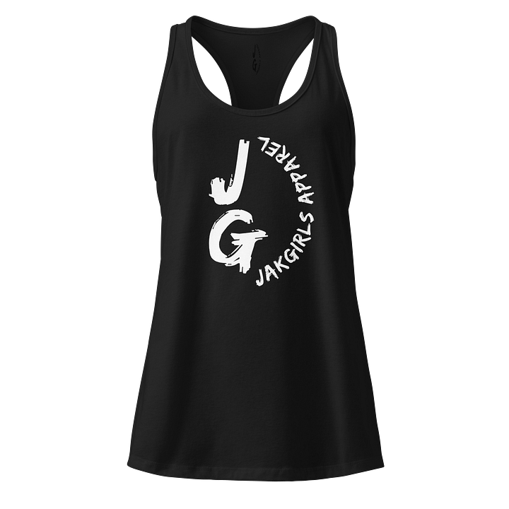 Womens Abstract Floral Racerback Tank (white logo) product image (1)