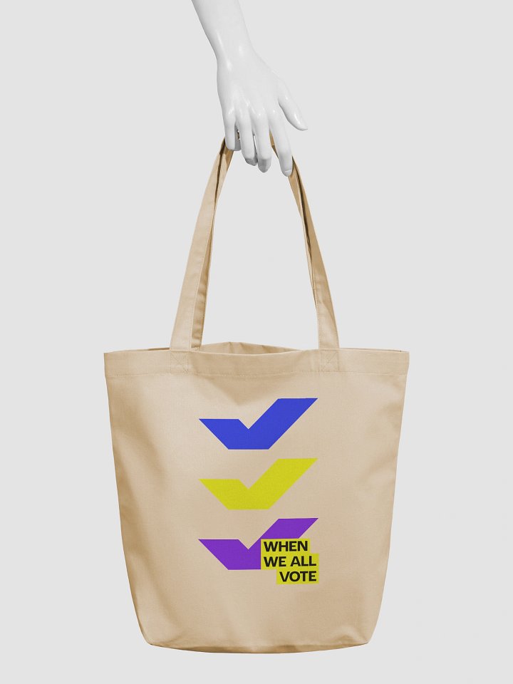 When We All Vote Tote Bag (Beige) product image (1)