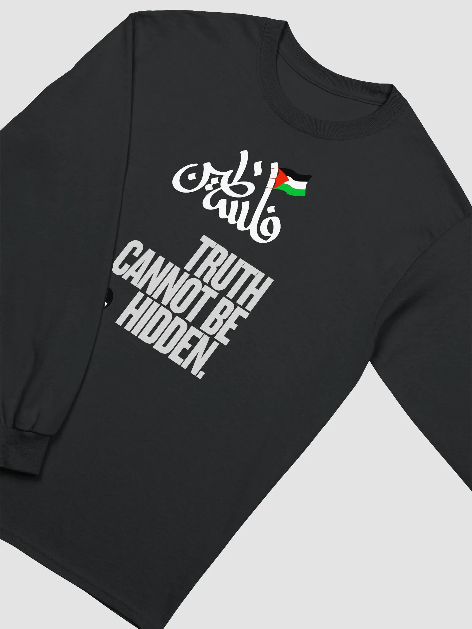 Palestinian Truth Long Sleeve Tee | Truth cannot be hidden. product image (22)
