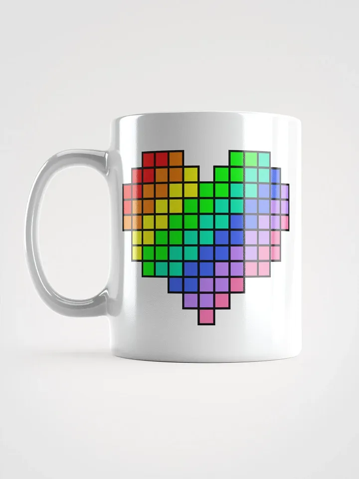 Pride Heart White Glossy Mug product image (1)