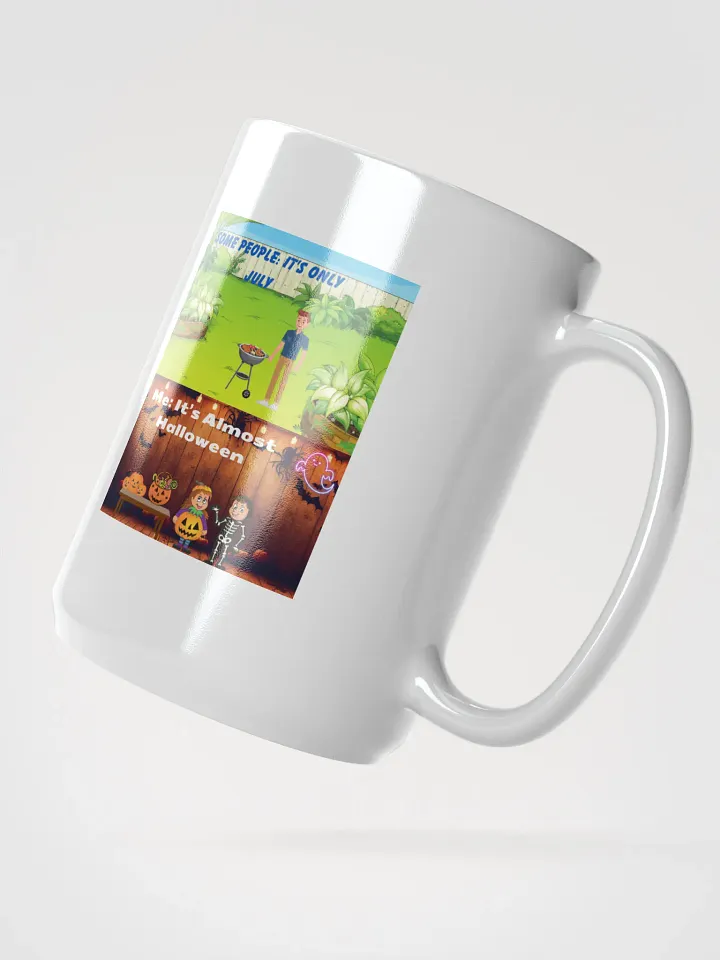 Summer vs Halloween Mug 15 oz product image (2)