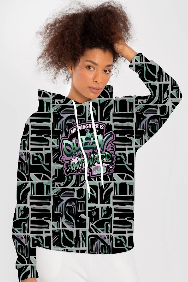 Queen of the Awkward Hug #Autism All Over Print Hoodie product image (1)
