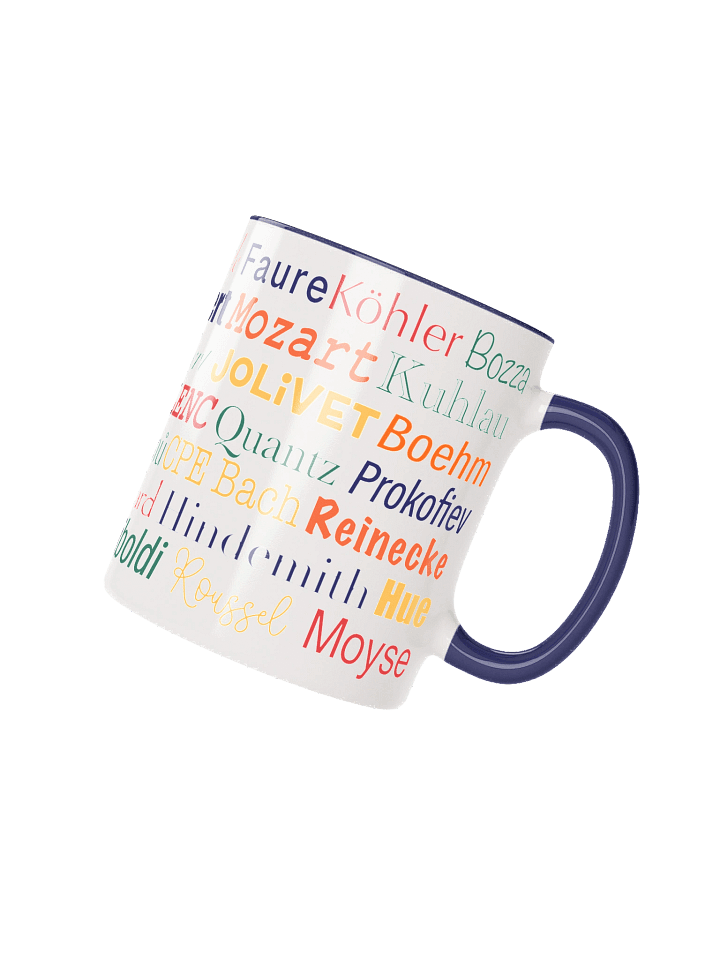 Big Names in Flute Music Ceramic Mug, 11 and 15 oz product image (2)
