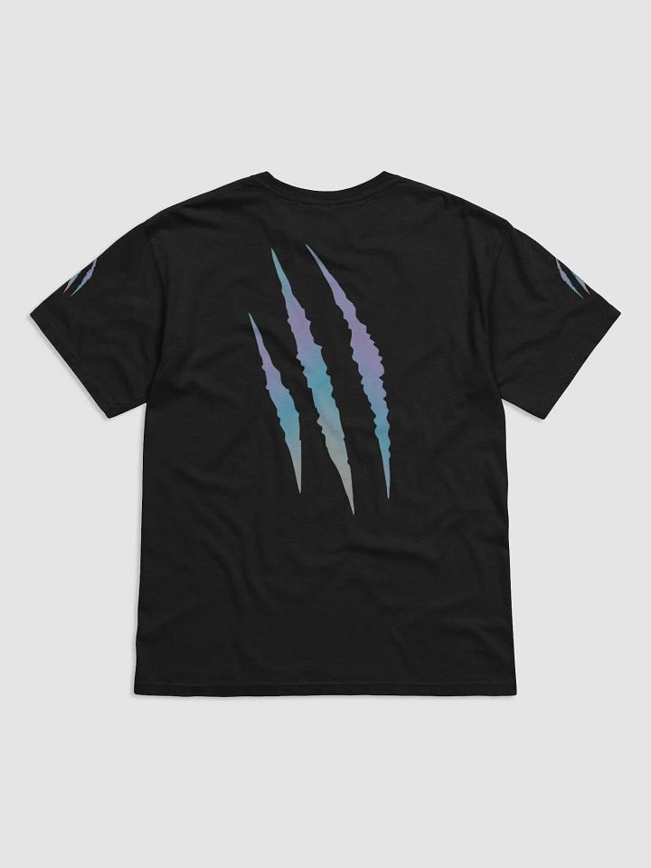 "Scratch Claws Gradient" (Sky Blue/Purple/Grey) Comfort Colors Garment-Dyed Heavyweight T-Shirt product image (8)