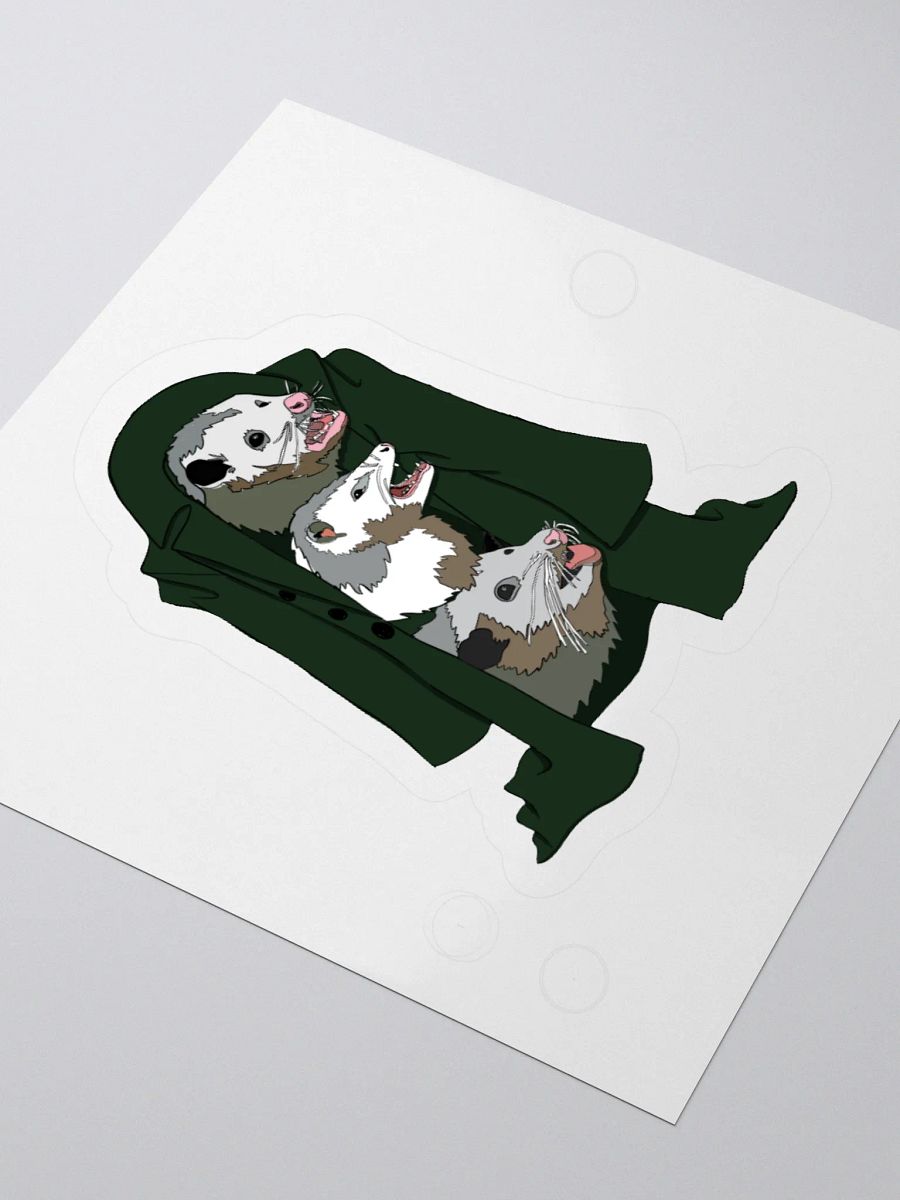 3 Possums in a Trench Coat Sticky product image (8)