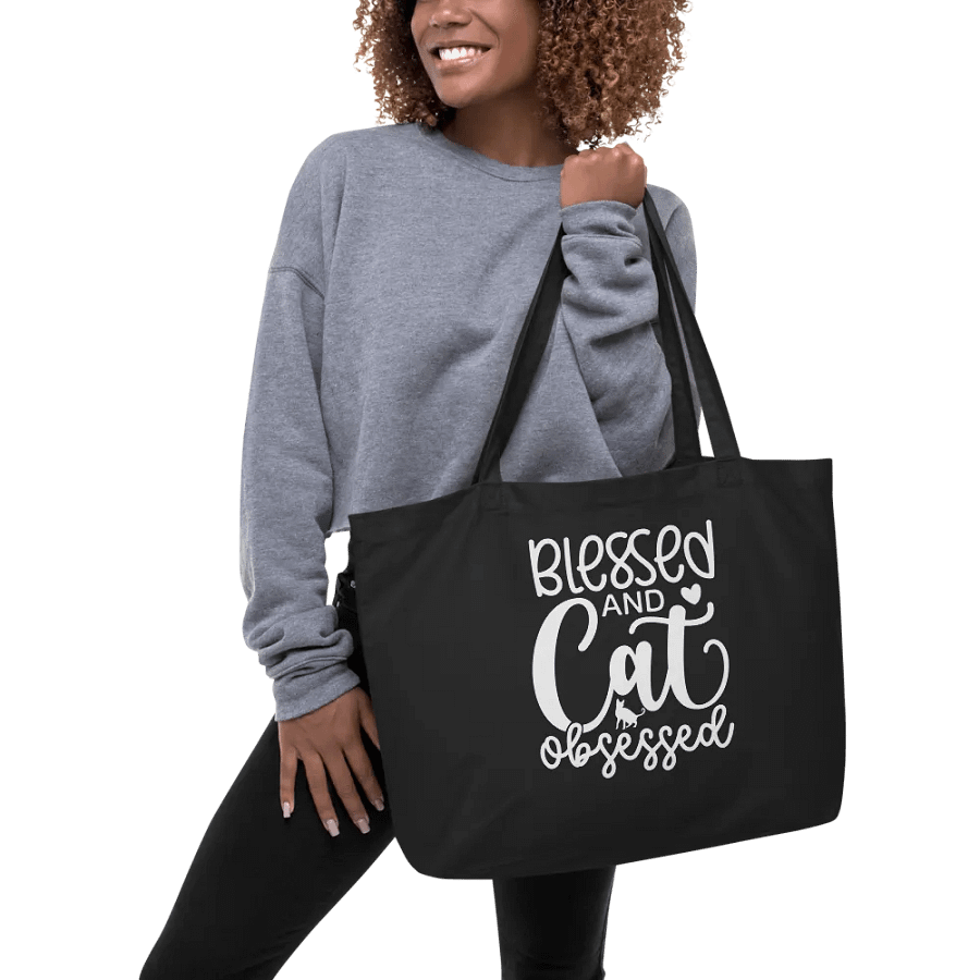 Blessed And Cat Obsessed Bag product image (5)