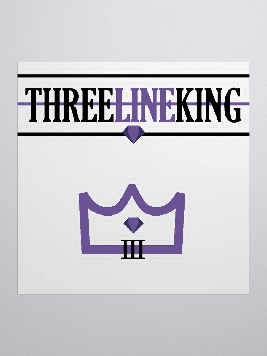 Three Line King Stickers product image (1)