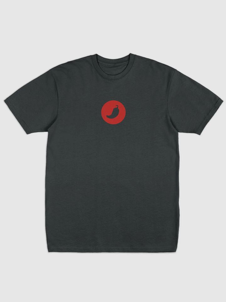 Black coinpaprika red circle dark t-shirt product image (1)