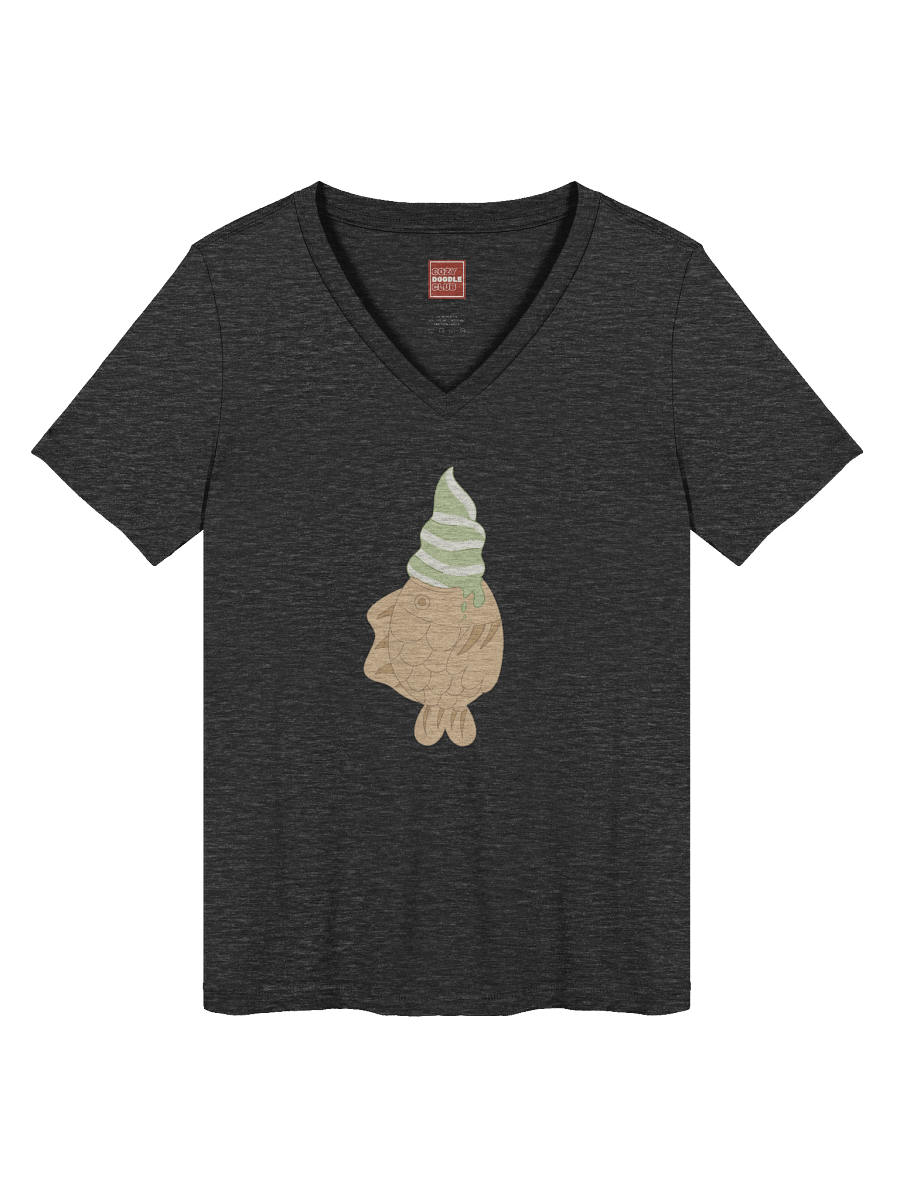 Matcha Taiyaki V-Neck T-Shirt product image (1)