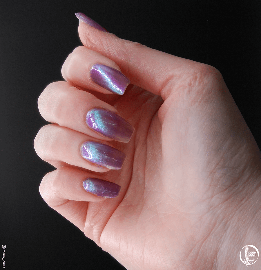 BREAKFAST at the END of TIME - Violet Teal Magnetic Nail Polish product image (4)