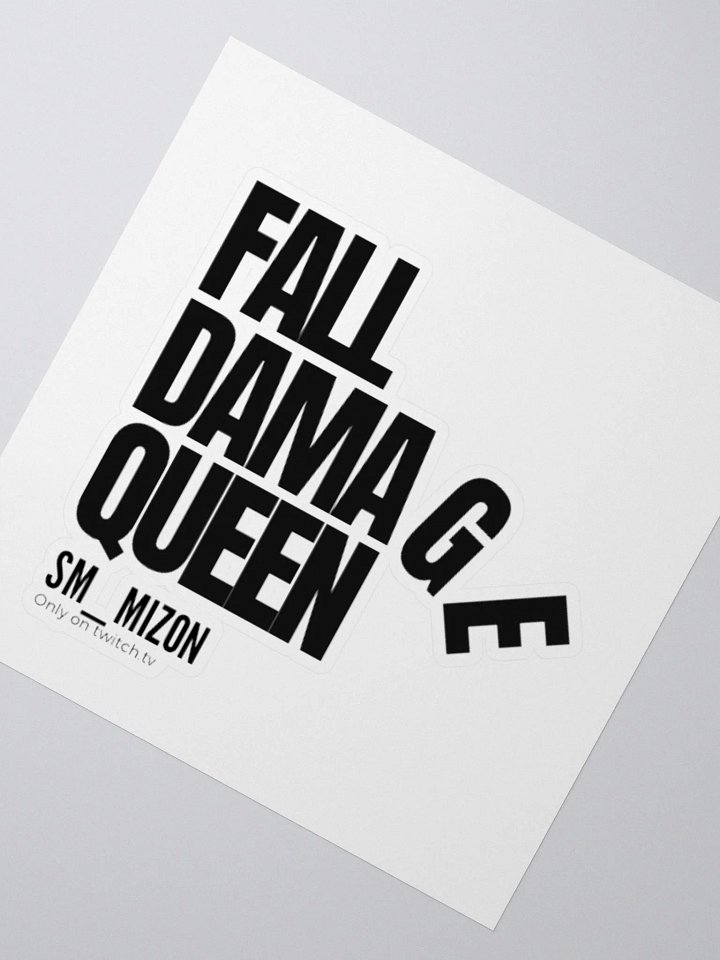 Fall Damage Queen Sticker product image (2)