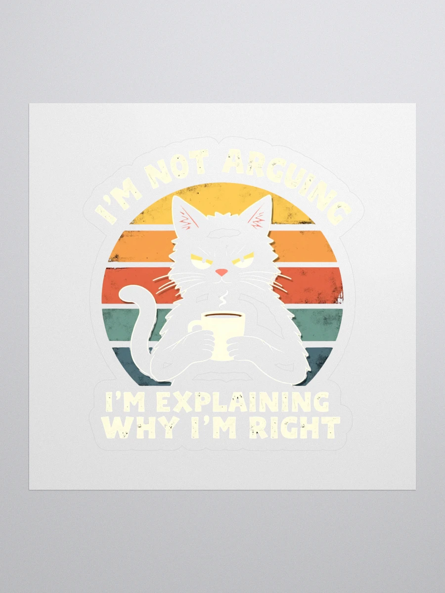 Pawsitively Right Cat Sticker product image (3)