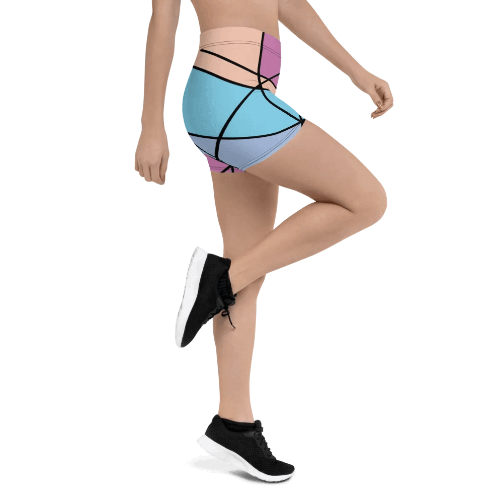 Modern Cool Multi-Colored Geometric Pattern Shorts product image (11)