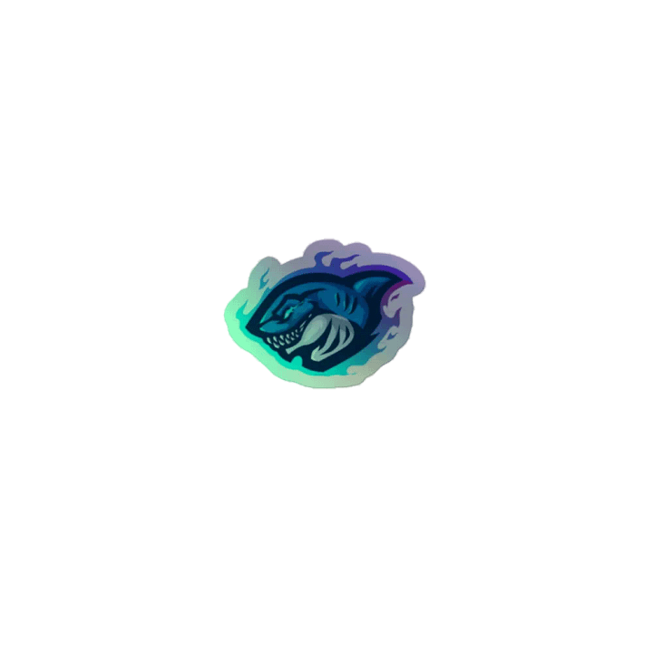 Col20 Shark Holographic Sticker product image (1)
