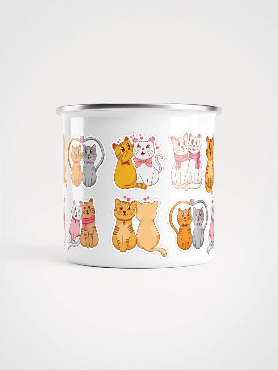 Lovely Cats Enamel Mug product image (2)