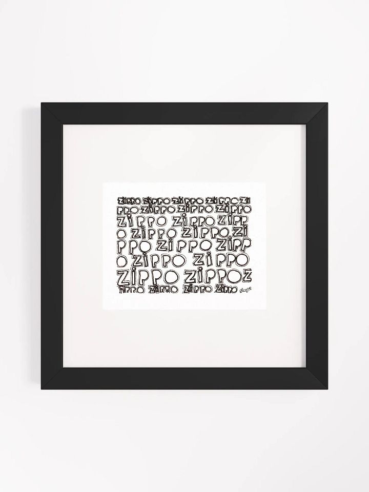 zippo Panel Card Print Framed product image (2)