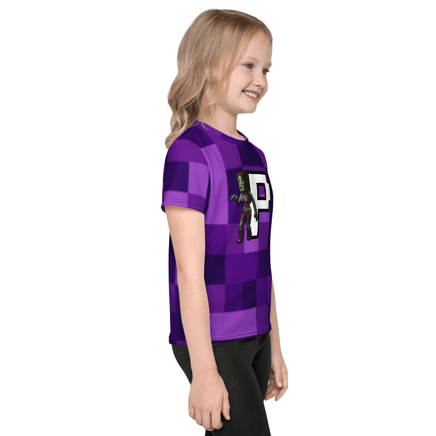 Patient PixelZ Kids T-Shirt (Pixel Zombie v1 Purple) product image (4)