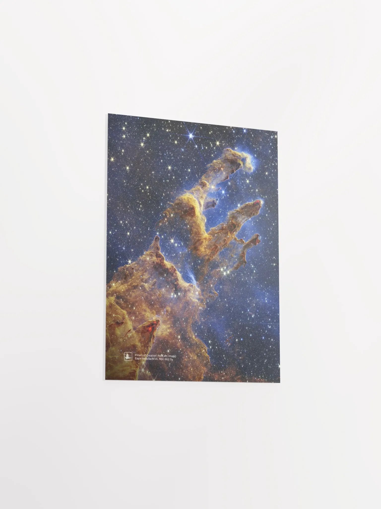 JWST Pillars of Creation, 2022 - Eagle Nebula, M16, NGC 6611 (James Webb/JWST) — space poster, science poster product image (7)