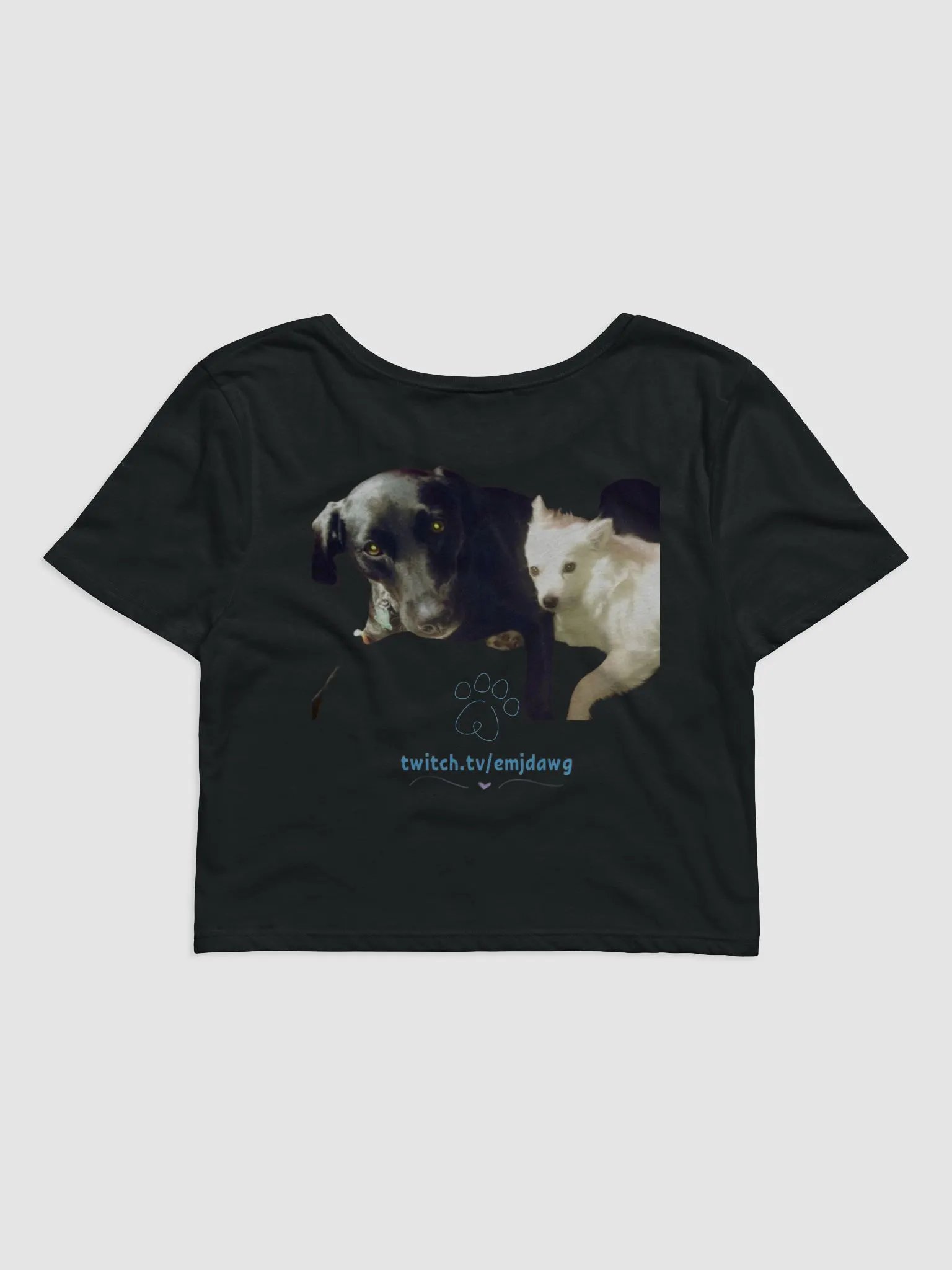 EmJDawg Starry FaceOFF Crop Tee (w/Pupper Peekaboo) product image (4)
