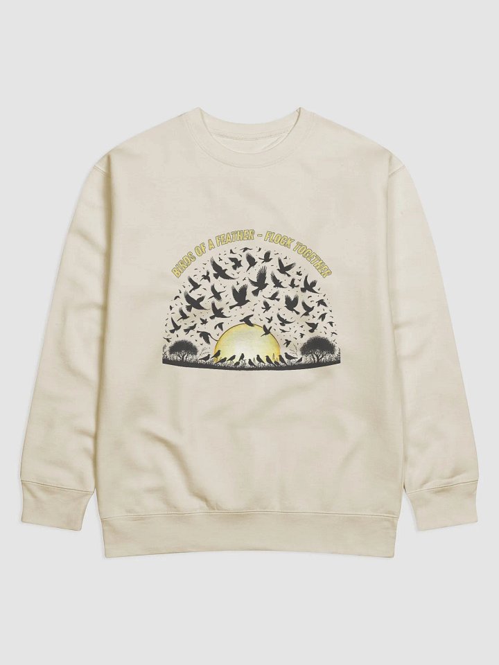 Sunrise Flock Cotton Sweatshirt - Dark Feather product image (1)