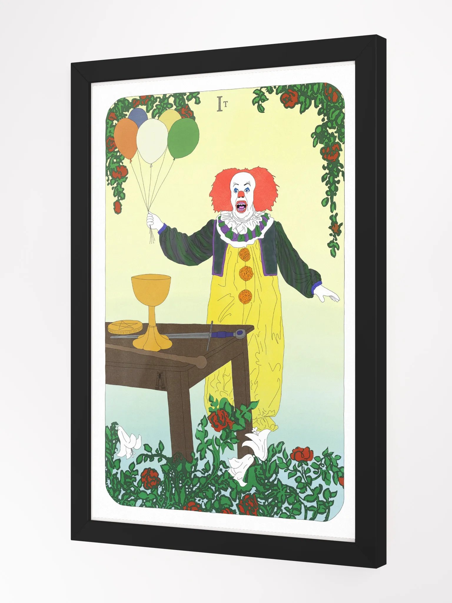Original Pennywise Magician Tarot Card Framed Print product image (2)